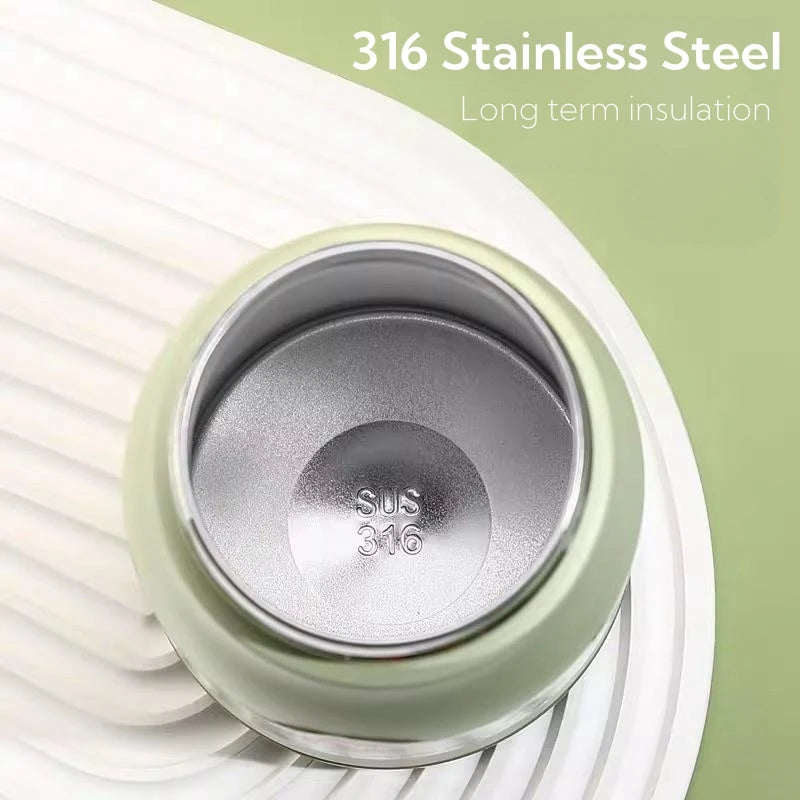 1000ML Stainless Steel Thermos Bottle with Straw – Large Capacity Sports Cup