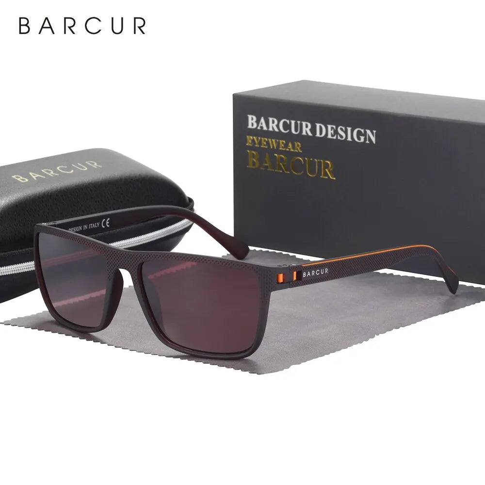 BARCUR TR90 Sports Sunglasses – Polarized Lightweight UV400 for Men