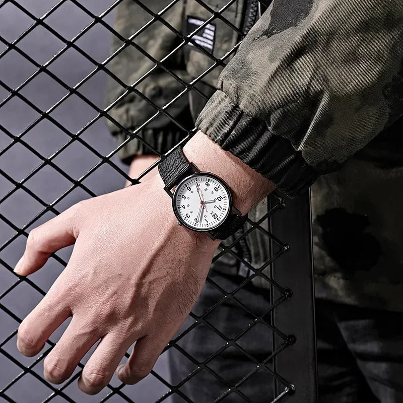 Luminous Men Sport Military Watch Shock Resistant Wristwatches Simple Nylon Band Male Army Wrist Watch Quartz Relogio Masculino - BeeTrendyShop.COM