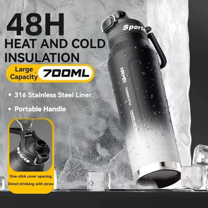 1.5L Stainless Steel Thermos Water Bottle – Vacuum Flask for Hot Tea, Coffee & Cold Water