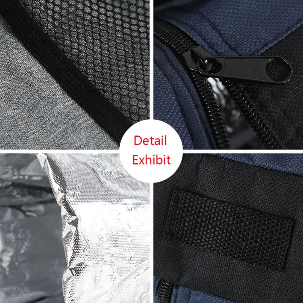 Portable Thermal Cooler Bag – Insulated Wine & Beverage Bottle Bag for Camping & Picnic