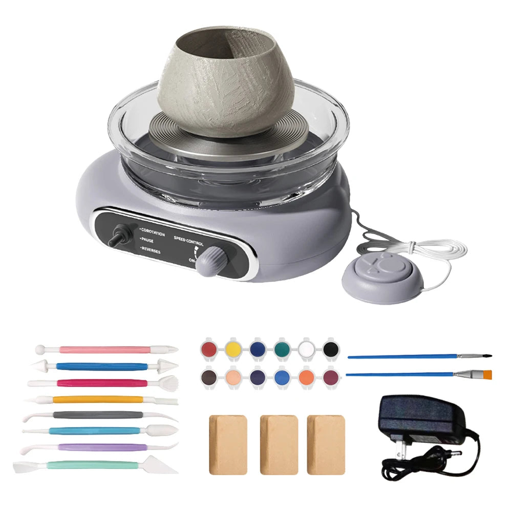 Mini Pottery Wheel Kit for Kids Adults