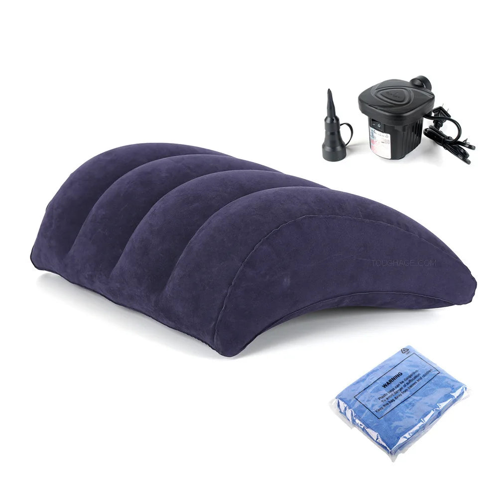 Inflatable Backrest Cushion 45x36cm – Portable Neck & Lumbar Support for Bed, Sofa, Car & Travel