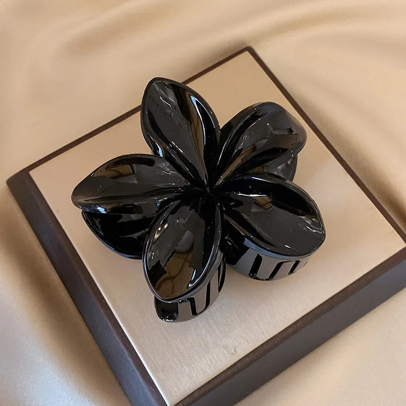 Large Flower Hair Claw Clip – Matte Sweet Barrette for Women & Girls