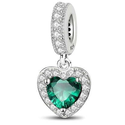 925 Sterling Silver Heart, Flower, Clover & Turtle Charm Bead – DIY Birthday Jewelry