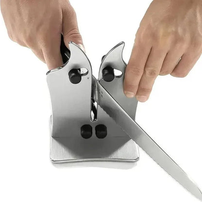 Knife Sharpener Kitchen Tool – Easy & Safe Sharpening for Chef & Damascus Knives
