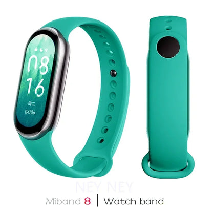 Silicone Sport Watchband for Xiaomi Mi Band 8 & 9 NFC – Waterproof Replacement Strap