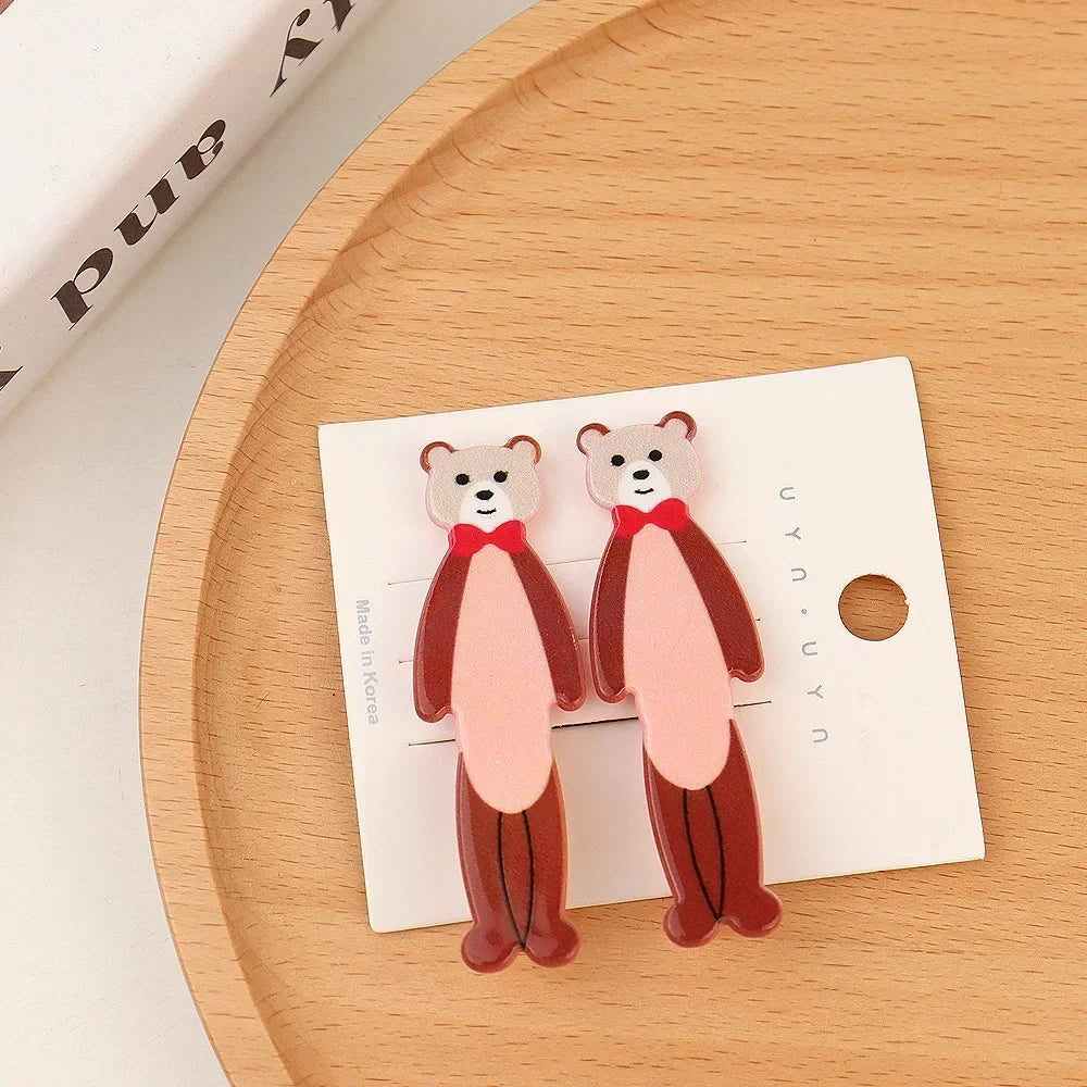 Kawaii Cartoon Hair Side Clips – Cute Claw Hairpin for Girls, Women & Kids (2Pcs)