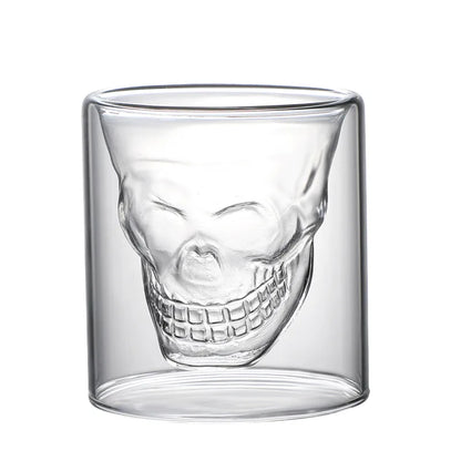 Crystal Double Bottom Wine & Cocktail Glass – Whiskey Beer Coffee Mug Cup