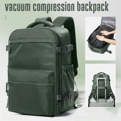 Vacuum Compression Backpack Travel Bag for Men – Space-Saving & Lightweight