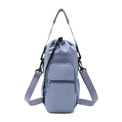 Portable Water Bottle Bag with Phone Pocket & Adjustable Strap – Insulated Thermal Outdoor Sports Bag