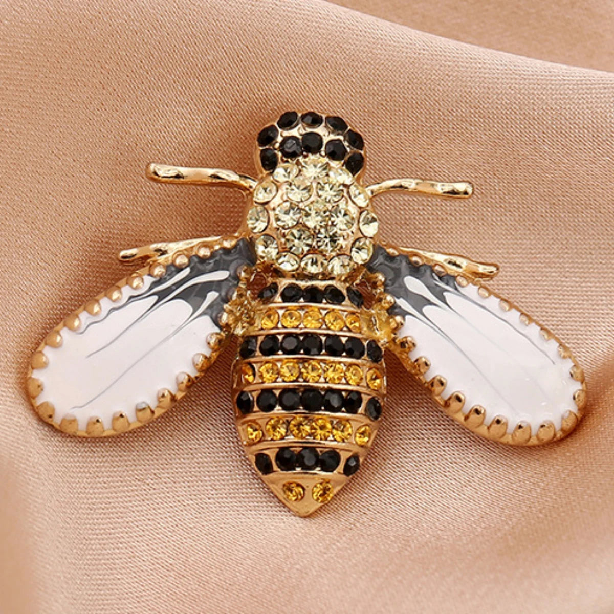 Bee Brooch Pin – Zinc Alloy Rhinestone | Women's Fashion Jewelry