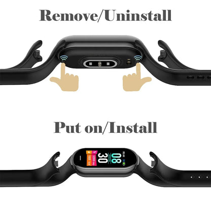 Silicone Sport Watchband for Xiaomi Mi Band 8 & 9 NFC – Waterproof Replacement Strap