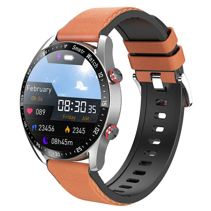 ECG+PPG Smartwatch – Laser Health Monitor, Blood Pressure, Bluetooth Call, Waterproof with Box