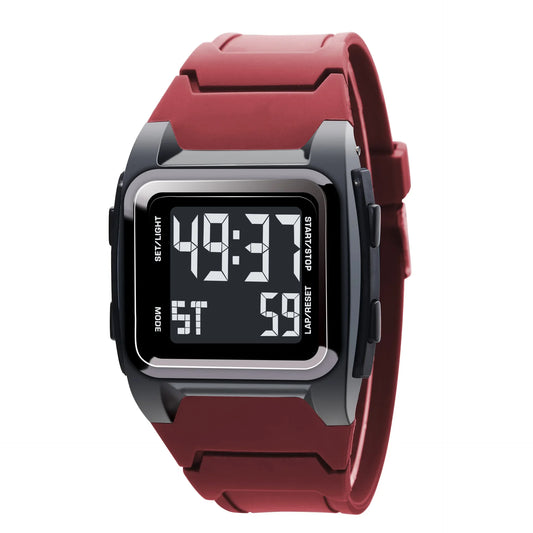 Men's Digital Watches Waterproof Men Sports Watch Luminous Multifunction Clock Outdoor Running Student Fitness Wristwatch