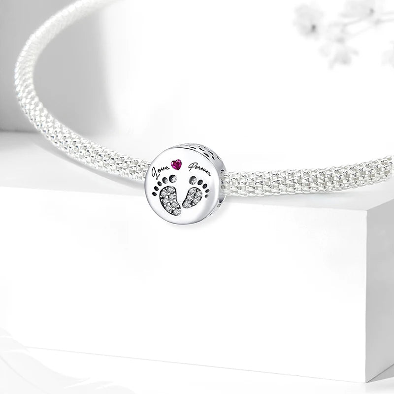 925 Sterling Silver Heart, Flower, Clover & Turtle Charm Bead – DIY Birthday Jewelry