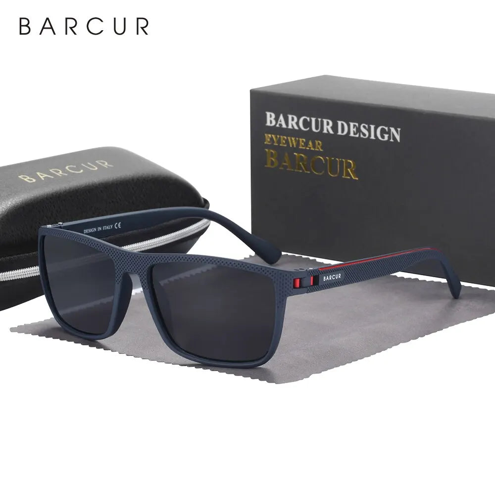 BARCUR TR90 Sports Sunglasses – Polarized Lightweight UV400 for Men