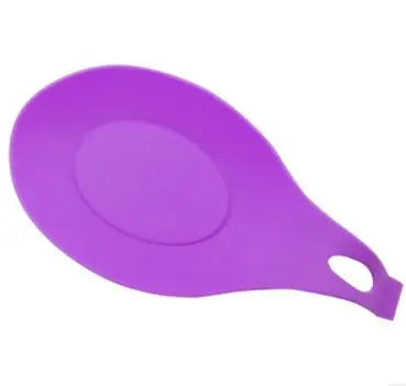 Silicone Spoon Holder Rest Pad – Heat Resistant Kitchen Utensil & Spatula Tray Insulation Mat