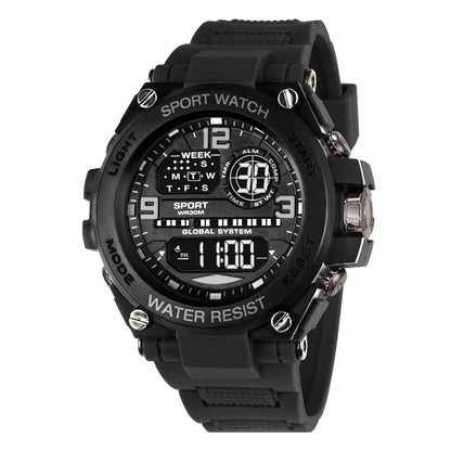 Top Luxury Electronic Watch for Man Outdoor Sport Watch Stopwatch Waterproof Calendar Digital Clock 24355 - BeeTrendyShop.COM