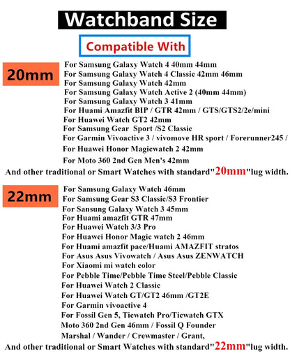 20mm 22mm Silicone Band For Samsung Galaxy Watch 4 Strap Correa Amazfit Bip 3/GTS/2/2e/3/2 Mini GTR 2e 3 GT2 Pro Bracelet GT2E - BeeTrendyShop.COM