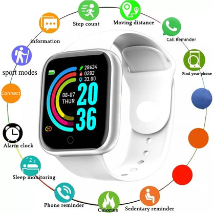 Smartwatch – Message Alerts, Fitness Monitor, Smart Bracelet, Birthday Gift for Men & Women