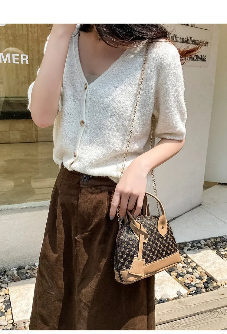Flower Material Shell Bag Ladies Korean Fashion Handbag Single Shoulder Crossbody Small Bag