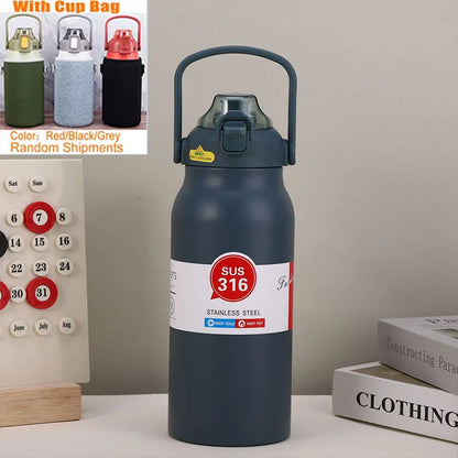 1500ML Stainless Steel Thermo Bottle – Large Capacity Portable Thermal Tumbler