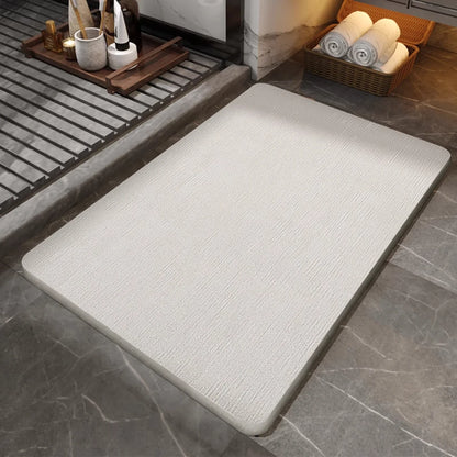 VIKAMA Diatom Mud Bathroom Mat – Anti-Skid Super Absorbent Quick-Dry Bath Door Mat | 50x80cm