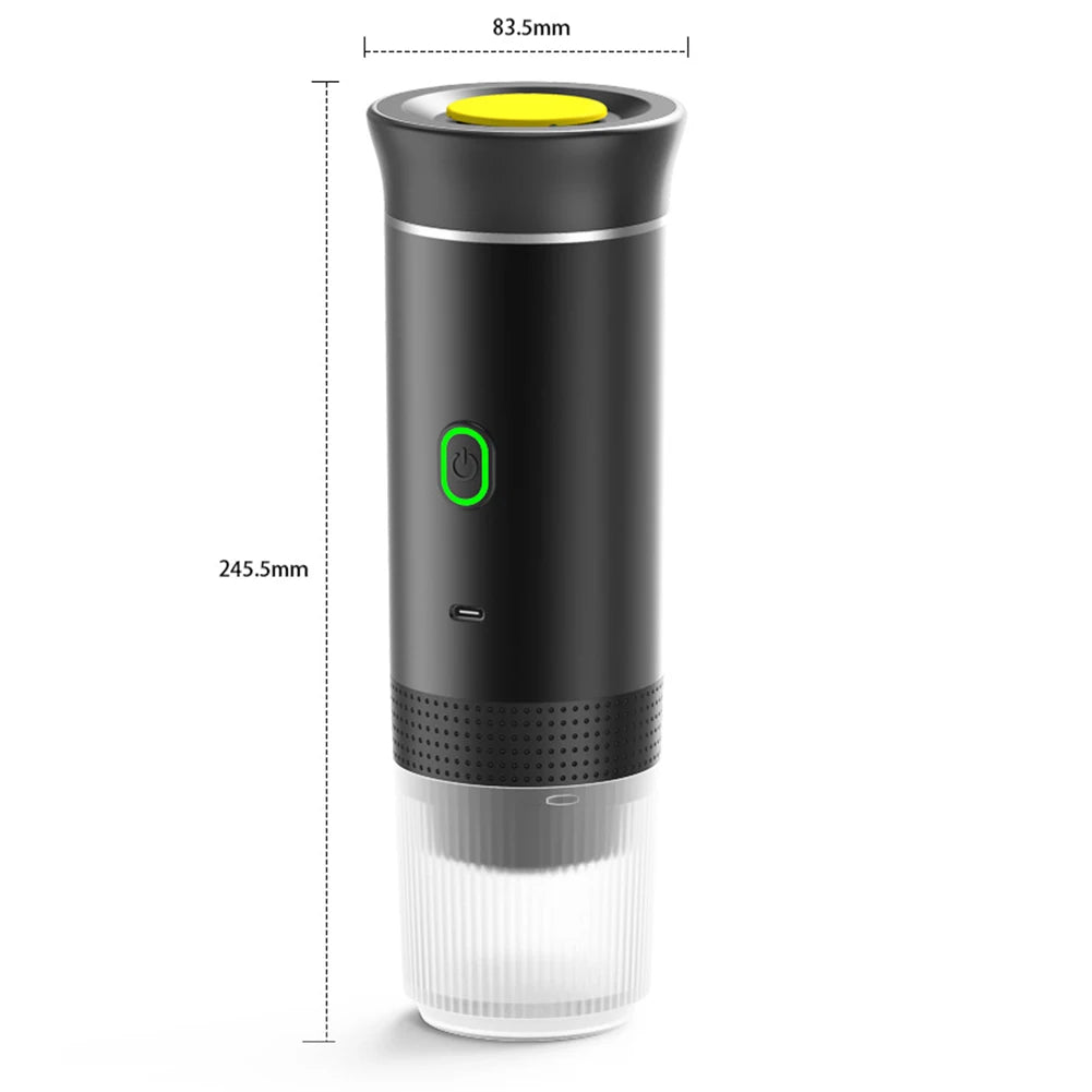 Wireless Electric Portable Espresso Coffee Machine for Car & Home Camping Coffee Maker 3-in-1 Capsule Powder Travel Coffee Maker