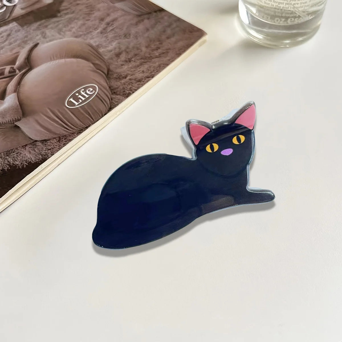 Cartoon Cat Hair Claw Clip – Cute Kids Hairpin for Girls (Party & School Gift)