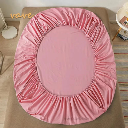 Fitted Bed Sheet with 360° Elastic Band – Mattress Protector Cover for Single, Double, King & Queen 160x200