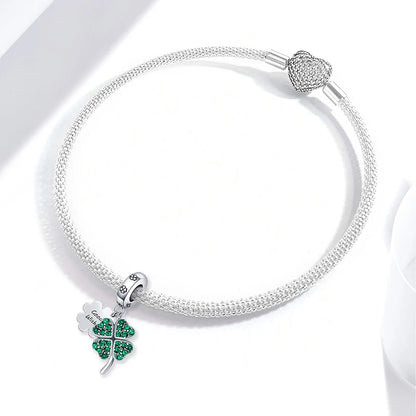 925 Sterling Silver Heart, Flower, Clover & Turtle Charm Bead – DIY Birthday Jewelry
