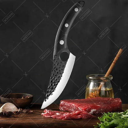 Handmade Forged Kitchen Knife Set – Multifunctional Chef Knives with Bottle Opener