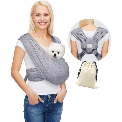 Breathable Dog & Cat Chest Carrier Bag – Soft, Foldable & Portable Travel Bag