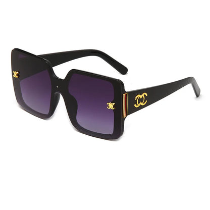MERCELYN Luxury Glamour Sunglasses – UV400 Oversized Square Designer Style