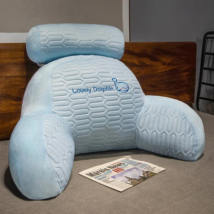 Cute Animal Cartoon Headboard Backrest Cushion – Soft PU Foam Sofa & Bed Reading Pillow | 60x40 & 70x50cm