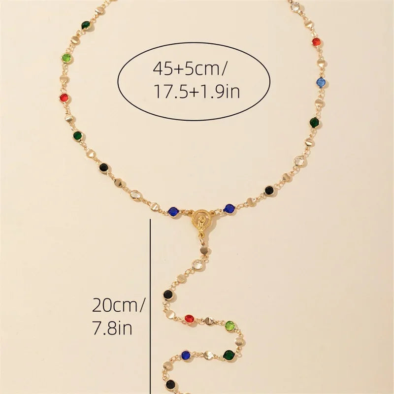 Bohemian Y-Shaped Necklace for Women – Y2K Metal Clavicle Chain Choker