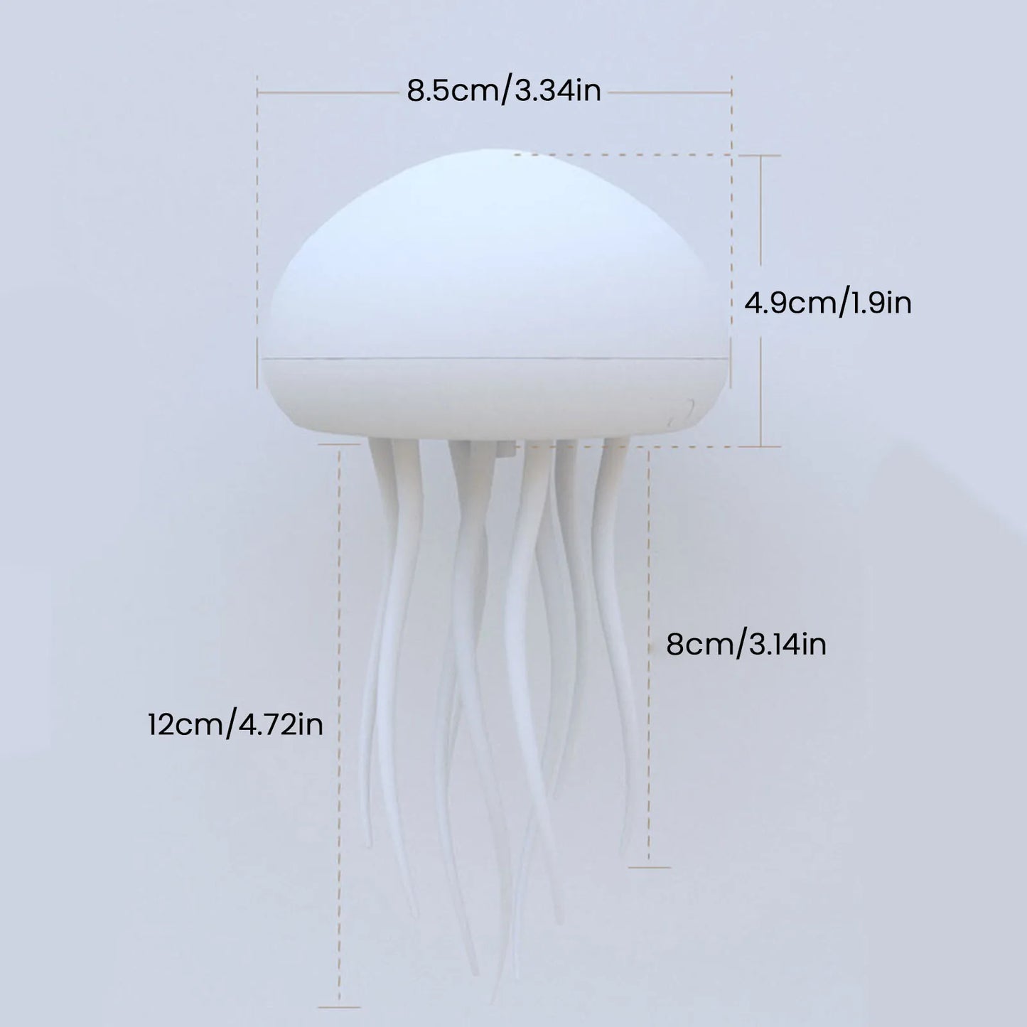 The jellyfish Atmosphere Light With Warm Light And Full -color