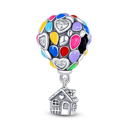 925 Sterling Silver Tree of Life & Peach Heart Charm Bead – Sweet Love DIY Jewelry