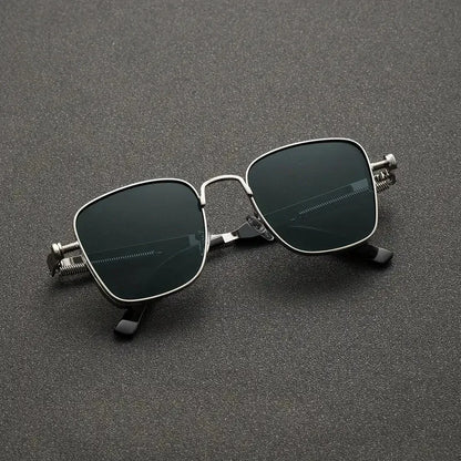 Shatar Polarized Metal Sunglasses – High-End UV400 Punk Fashion for Men