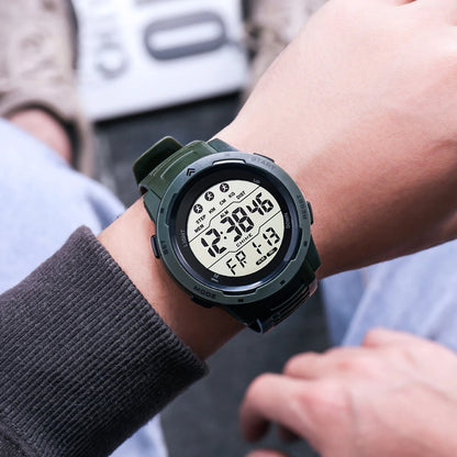 Digital Watches Men Men Numbers Sport Watch 5ATM Waterproof Back Light Round Screen Digital Multifunction Alarm Swimming - BeeTrendyShop.COM