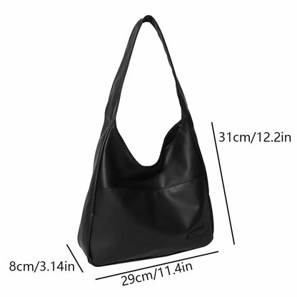 Simple and casual retro shoulder bag, trendy for casual commuting, large capacity tote bag - BeeTrendyShop.COM