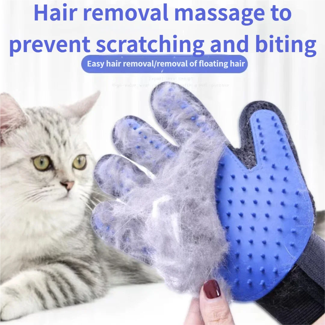 Pet Grooming Glove – Cat & Dog Hair Remover Brush