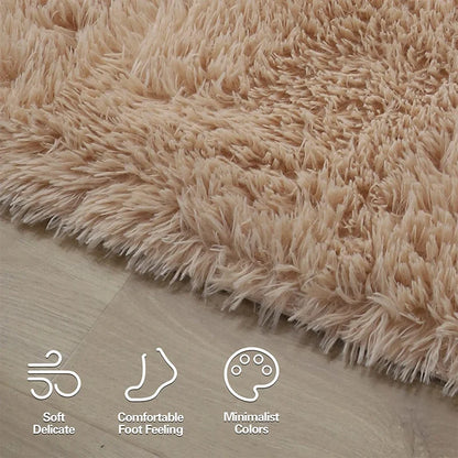 Fluffy Large Carpet Living Room Plush Lounge Rug in The Bedroom Floor Mat Soft Velvet Carpets For Children Kids Decoration  ﻿ - BeeTrendyShop.COM
