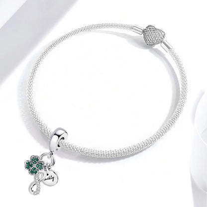 925 Sterling Silver Heart, Flower, Clover & Turtle Charm Bead – DIY Birthday Jewelry
