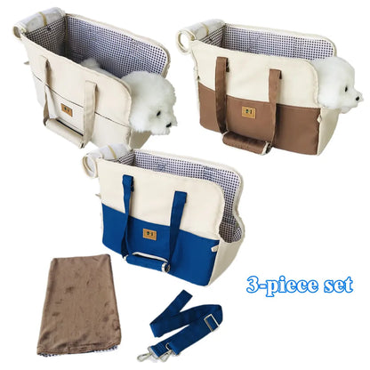 Pet Carrier Shoulder Bag for Cats & Small Dogs – Breathable Travel Bag