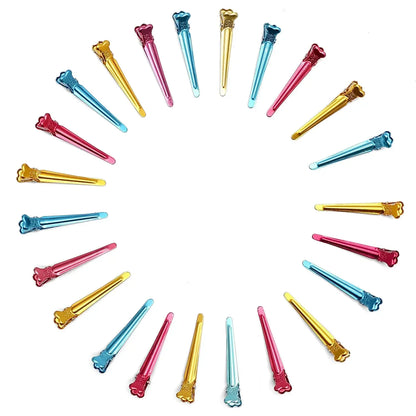 Pro Hairdressing Section Clips – Steel Barber Styling Clamps for Salon & Home