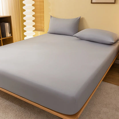 Solid Color Matte Bed Sheet – Minimalist Bedroom Bed Cover (Excluding Pillowcases)