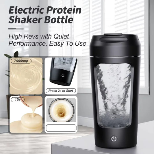 650ml USB Electric Portable Whey Protein Shaker bottle