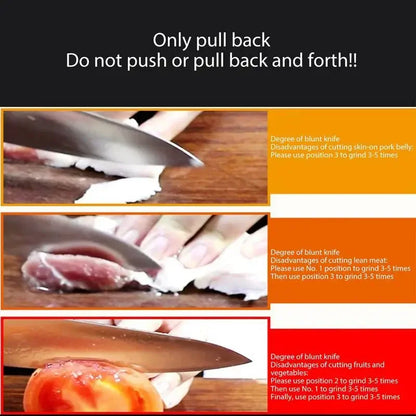 4-Segment Knife Sharpener – Multifunctional Portable Non-Slip Kitchen Sharpening Tool